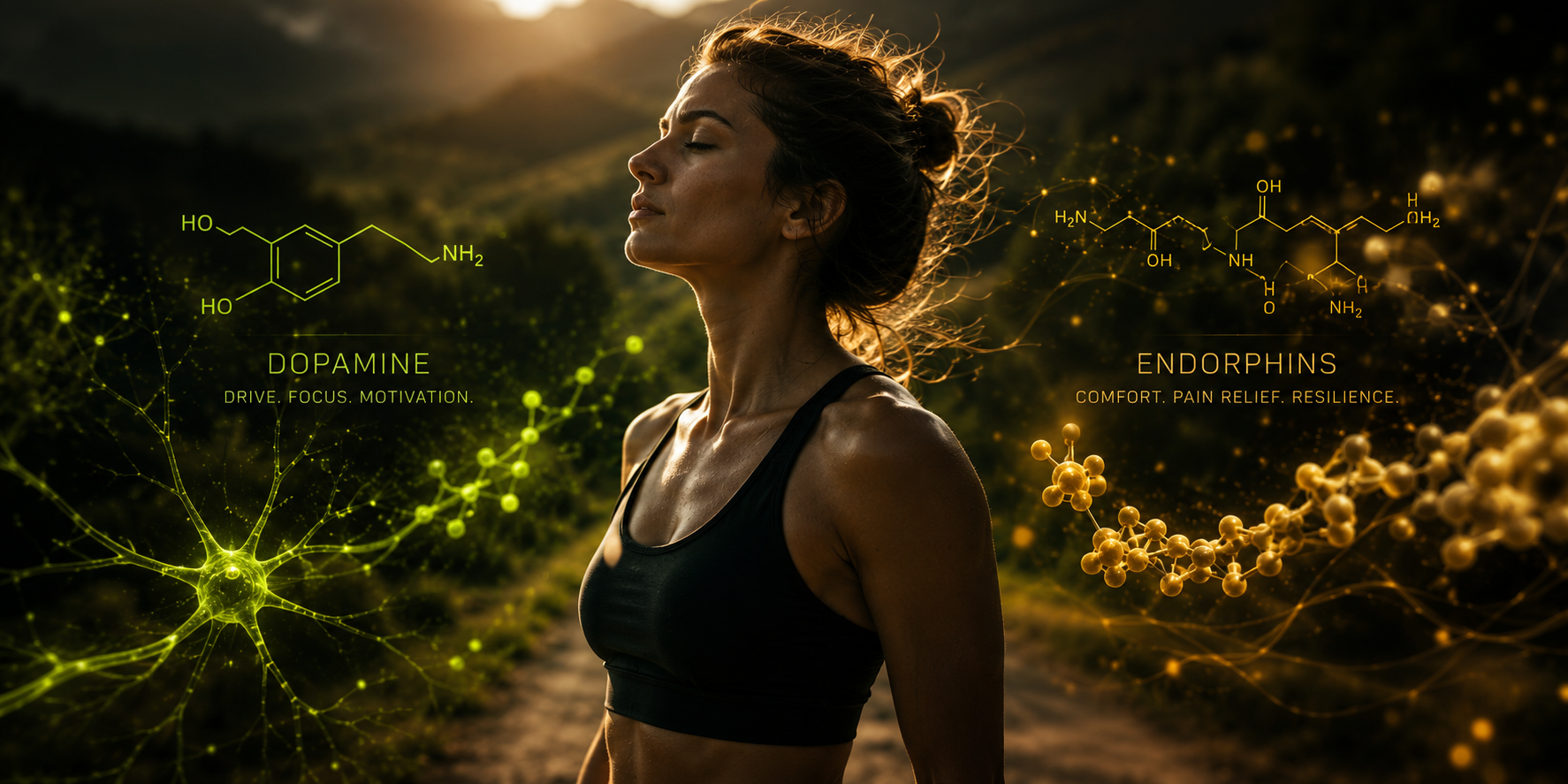 Aerobic movement outdoors and the systems behind runner's high.