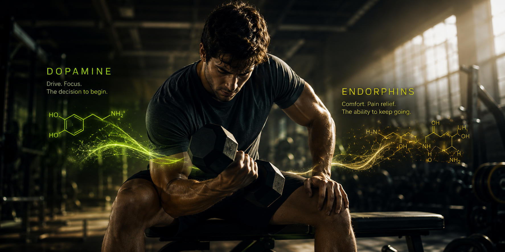 Strength training engages movement, focus, and effort.
